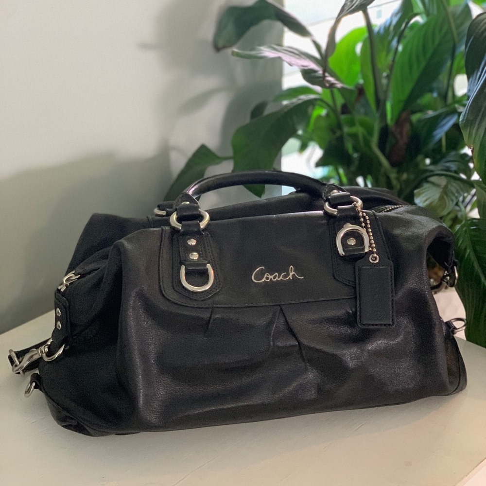 Coach Black Leather Handbag